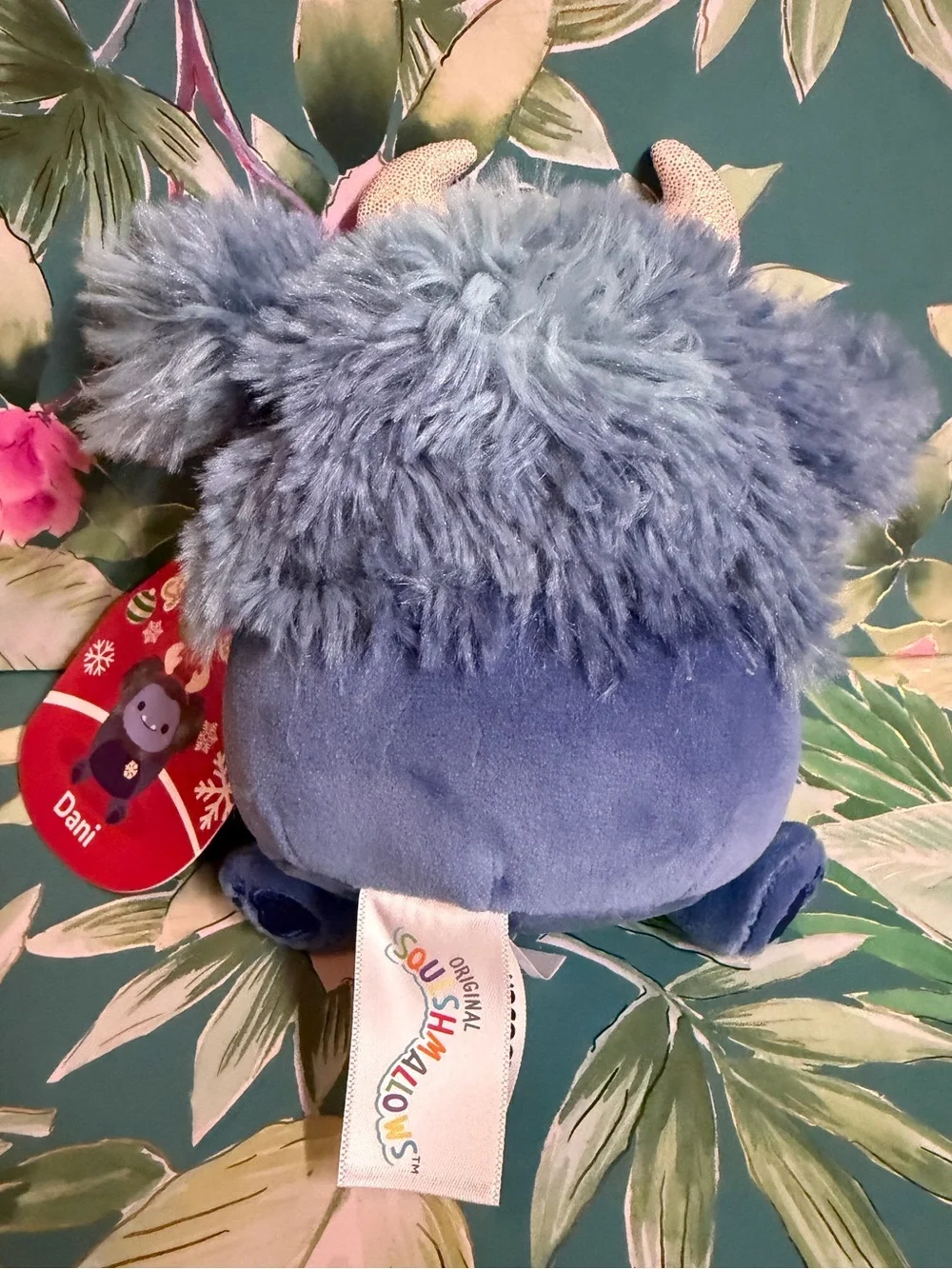 Squishmallows Dani Bigfoot Sasquatch Reindeer 4” Plush NWT Holiday